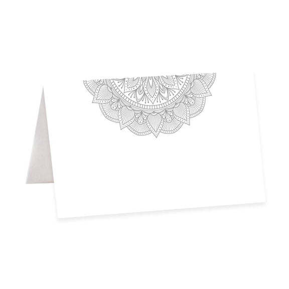 Koyal Wholesale Table Tent Place Cards Elegant Ornate Wedding Cardstock 56 Pack