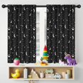 thumbnail image 5 of Blackout Kids Curtains,Black Star Moon Pattern Childrens Insulated Curtains Set Of 2,Bedroom Essentials,Toddler Room Decor 42x54in(106x137cm), 5 of 5