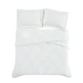 thumbnail image 4 of Cannon 200 Thread Count Percale Oversized Comforter Set White Cotton 3-Piece King Comforter Set, solid color themed, for Men and Women, OEKO-TEX Certified Confidence, 4 of 6