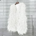 thumbnail image 2 of adviicd Women's Faux Fur Waistcoat,Warm Fluffy Vests Stylish Jackets Coat (White, S), 2 of 5