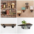 thumbnail image 4 of 1 Pair of Pipe Shelf Bracket Dummy Shelf Bracket Wall Mounted Floating Shelf Bracket Pipe Shelf Brackets for Floating Shelves DIY Shelf Brackets Black Hardware Included, 4 of 7