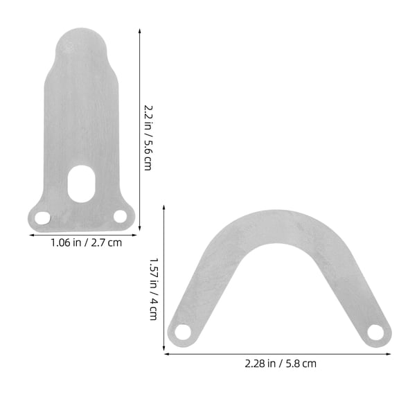 Topbathy 6Pcs Air Compressor Valve Plate Replacement Kit with U Shape Tongue and V Shape Valve Plates