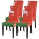 thumbnail image 1 of Fundas para sillas navideñas Juego de 4 Fundas para sillas elásticas Universal Moderna Funda festiva de Navidad Decoración Protector Funda para sillas Fiesta Restaurante Adepaton MZQ-1093-4, 1 of 7
