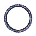 thumbnail image 2 of Lsque Wine Glasses And Cocktails Ultra Soft Car Steering Wheel Cover for Women, Standard 15 inch Size for Truck Van SUV Auto, 2 of 8