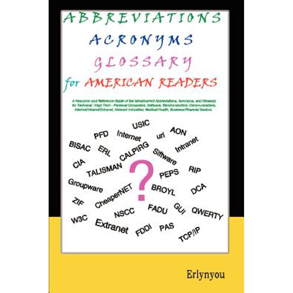 Abbreviations Acronyms Glossary for American Readers