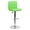 Green, variant on Flash Furniture Kathleen Contemporary White Quilted Vinyl Adjustable Height Barstool with Chrome Base