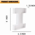 thumbnail image 2 of 8" Fillable Cardboard Letter Shaped Box Paper Mache Birthday Party Sweets Candy Serving Tray (I), 2 of 4