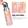 thumbnail image 4 of Yayeee 33oz Insulated Water Bottle Double Wall Stainless Steel with Flip Straw Lid, Flat Yellow Stars, 4 of 7
