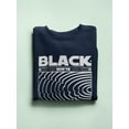 thumbnail image 3 of Black Whyte Techno Style Sweatshirt Women -Image by Shutterstock, Female Small, 3 of 4