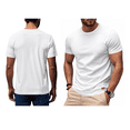 thumbnail image 3 of Camiseta de Viscosa de Bambú para Hombre, Ultra Suave, , con Cuello Redondo Refrescante, Informal, Básica, Interior L, 3 of 6
