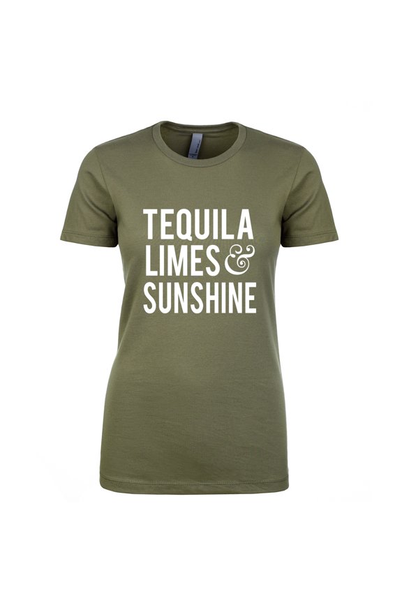 Tequila Limes & Sunshine Womens crewneck tee