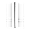 thumbnail image 3 of Brochetas para asar , de kebab, para barbacoa de 35 cm, brochetas para barbacoa de acero inoxidable 10 piezas Zulema brochetas de kebab, 3 of 8
