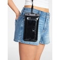 thumbnail image 3 of No Boundaries Women's Beach Water Resistant Phone Pouch, Black, 3 of 4