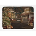 thumbnail image 1 of Christmas Bath Mat, Inner View of a Xmas House Mistletoe Yuletide Winter Season Celebration Image, Non-Slip Plush Mat Bathroom Kitchen Laundry Room Decor, 29.5 X 17.5 Inches, Taupe Brown, Ambesonne, 1 of 2