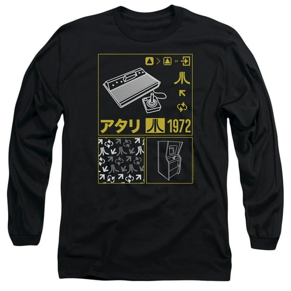 Atari - Kanji Squares - Long Sleeve Shirt - Small