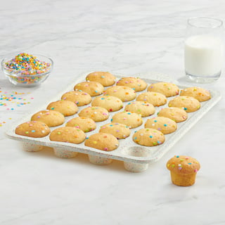 SILIVO 2-inch Deep Mini Muffin Pans Nonstick 24 Cup(2 Pack) - Mini Cupcake  Pans - Silicone Mini Muffin Tins for Muffins, Cupcakes and Egg Bites