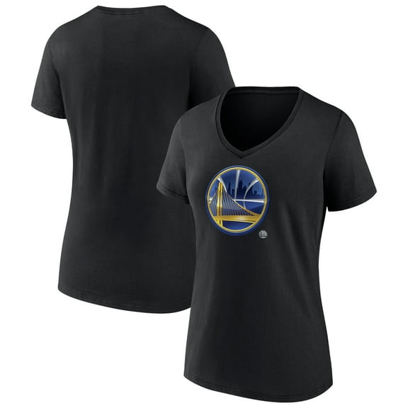 Women's Black Golden State Warriors Midnight Mascot V-Neck T-Shirt