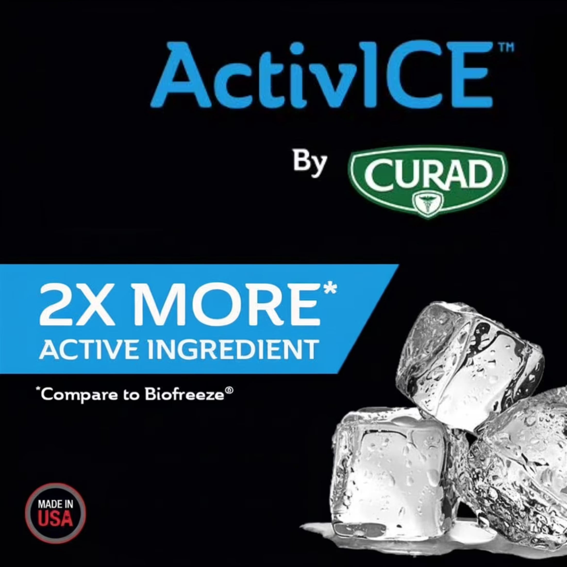 (2 pack) CURAD® ActivICE™ Cooling Spray, 4 oz