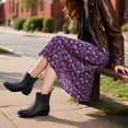 thumbnail image 3 of Women's Waterproof Chelsea Rain Boots, Slip-Resistant Rubber Garden Shoes, Black, Size 10, 3 of 6