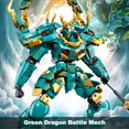 thumbnail image 2 of Bloques de Construccion HIGH GODO Mech Robot Guerrero Dragon Verde 704 Piezas, 2 of 5