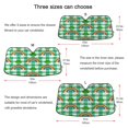 thumbnail image 5 of ALAZA Rainbow on Checkered Windshield Sun Shade Car Foldable Sun Visor Block UV Rays Protector 55"x27.6", 5 of 8