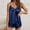 Blue, variant on Alitao Womens Pajama Sets Lounge Sets Womens Satin Pajamas Cami Shorts Set Nightwear Pajamas Set Matching Pajamas Women'S Sleepwear Green XL