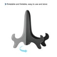 thumbnail image 4 of 7" Easel Plate Holder, Plastic Folding Display Stand Black for Decorative Picture Frame, 2 Pack, 4 of 6