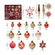 thumbnail image 2 of Juego de adornos colgantes para árbol de Navidad, 58 Uds., bolas de Navidad irrompibles coloridas, colgante de estrellas, 2 of 5