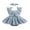 Blue, variant on Newborn Baby Girls Birthday Dress Romper Princess Baptism Outfit Wedding Party Dress Lace Butterfly Fly Sleeve Mesh Skirt Hem Backless Jumpsuits Playssuit with Headband