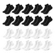 thumbnail image 1 of 20pzs Calcetines Cortos Hombres Dama Unisex Cómodo Xtellar negro, 1 of 4