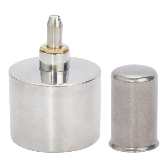 200ml Alcohol Lamp Burner Stainless Steel Thickened Alcohol Burner Laboratory Chemistry Lab Lamp with Screw and Wick for DIY