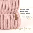 thumbnail image 2 of FURTALK Womens Winter Knitted Beanie Hat with Faux Fur Pom Warm Knit Skull Cap Beanie for Women, 2 of 6