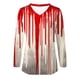 thumbnail image 5 of Ailaofu Ladies Long Sleeve Halloween and Christmas Decorative Basic V-Neck Casual Shirt Fashion Tops, 5 of 5