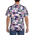 thumbnail image 3 of Bixox Men's Plaid Flamingo Printed Short Sleeve Skinny Athletic T-Shirt, 3 of 6