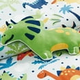 thumbnail image 3 of Chezmoi Collection 3-Piece Kids Multi-Color Dinosaurs Microfiber Comforter Set, Twin, 3 of 9
