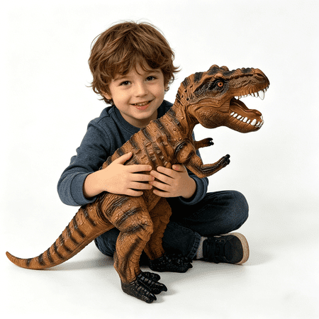 Big Tyrannosaurus Rex Dinosaur Toys for Toddlers-28 inches Dinosaur Figures, Jumbo Realistic Dinosaur Toys for Boys Girls Gift, Kids Ages 1 2 3 4 5 6 7 8 (Brown)