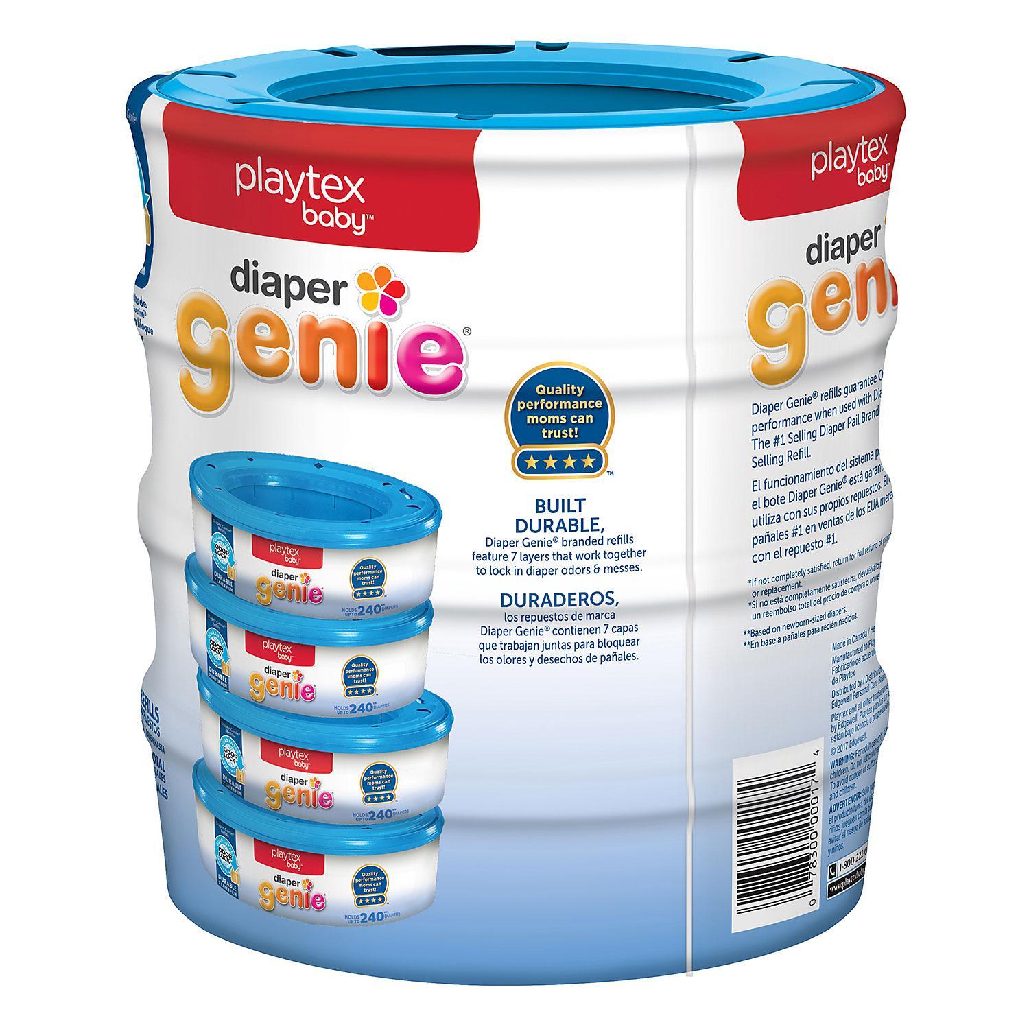 Playtex Diaper Genie Value Size Refill, 960 Ct Multicolor Unisex - image 4 of 8