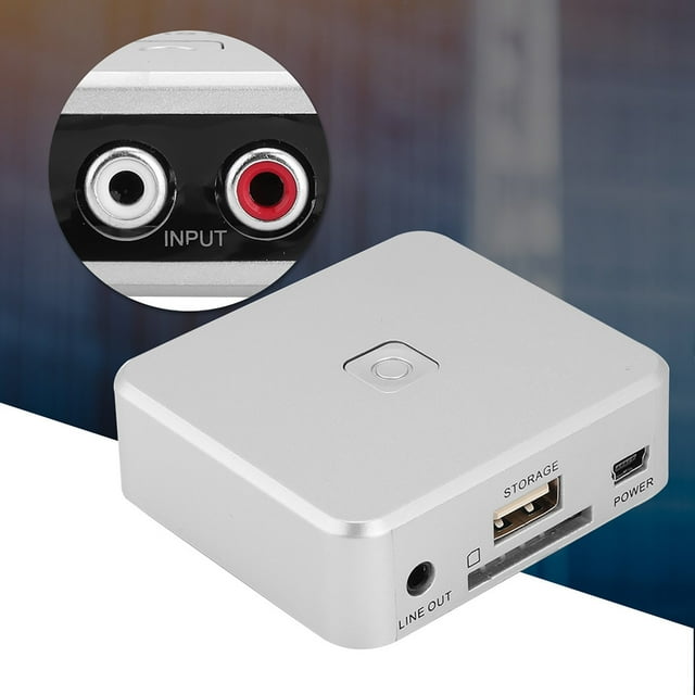Capture Card, Automatic Partition Audio Acquisition Card, ABS No Computer Required Silver US Plug for Home