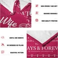 thumbnail image 4 of Christmas Anniversary Romantic Gifts for Wife Women 2024, Wife Ideas, Gifts for Wife Christmas Unique from Husband, Wife Gifts from Husband, The Perfect to My Wife Blanket 60" x 50", 4 of 5