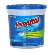 Damp Rid Fragrance Free Refillable Moisture Absorber, 10.5 oz, 2 Pack