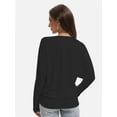 thumbnail image 3 of Long Sleeve Workout Shirts for Women Loose Fit Athletic Yoga Shirt Casual Fall Tops, 3 of 6