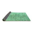 thumbnail image 2 of Ahgly Company Indoor Square Oriental Turquoise Blue Modern Area Rugs, 7' Square, 2 of 4