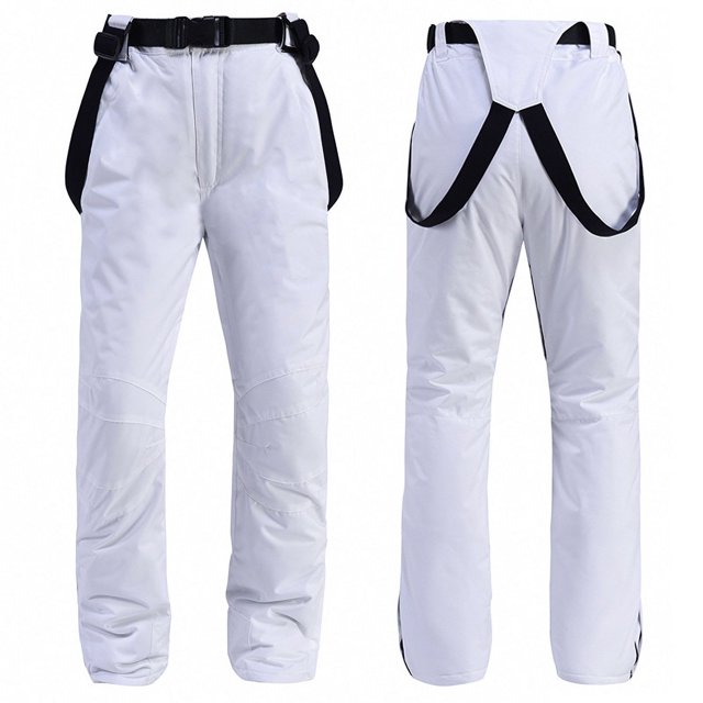 Pantalones de esquí de una sola tabla, pantalones de esquí de doble tabla, pantalones de esquí con correa gruesa y cálidos para hombres y mujeres