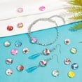 thumbnail image 2 of 200PCS 12MM Flower Printed Glass Cabochons Flatback Dome Cabochons Pendant for Jewelry Making, 2 of 5