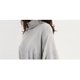 thumbnail image 2 of Alfani Womens Turtleneck Poncho Sweater Heather Sterling XL, 2 of 3