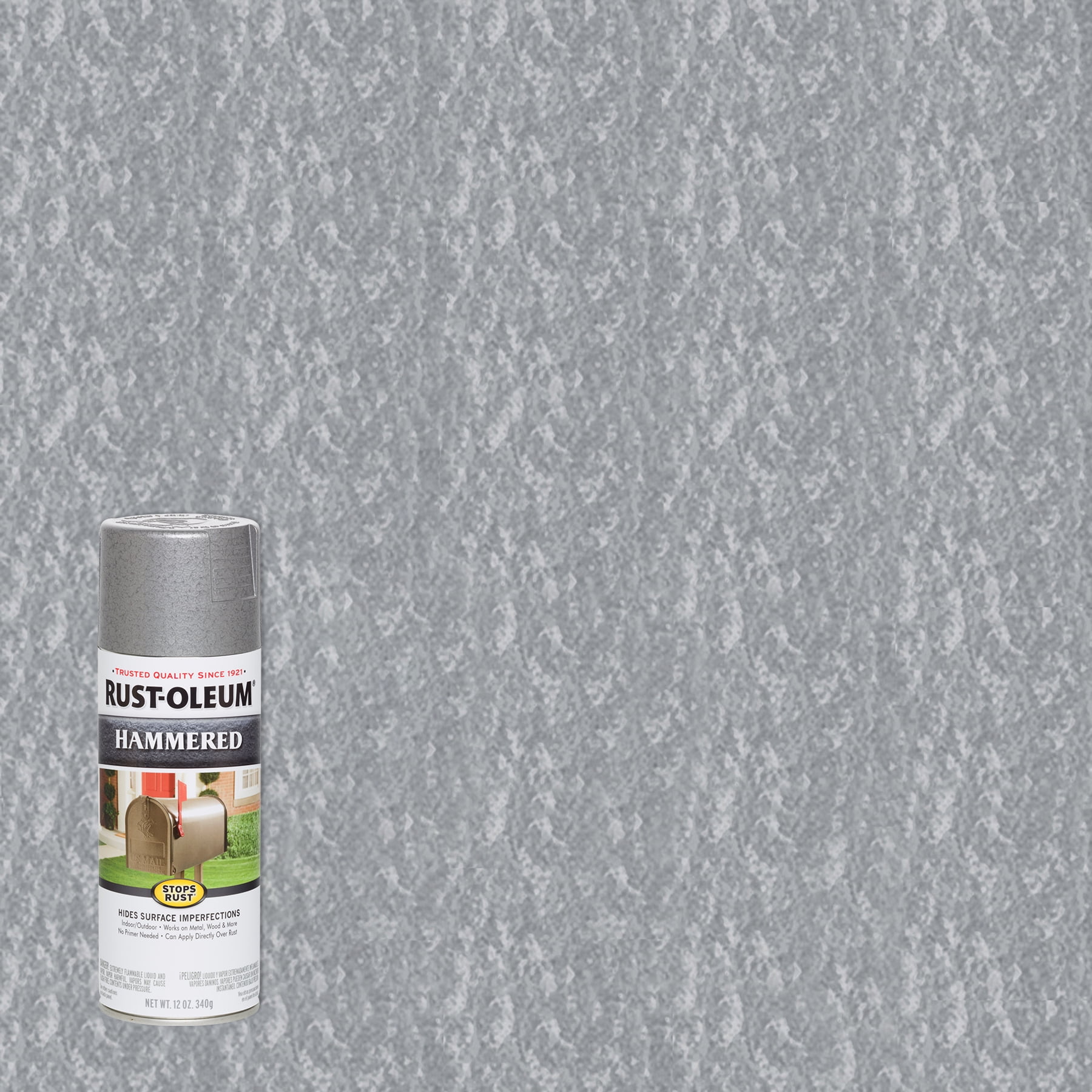 Rust Oleum Hammered Silver Spray Paint