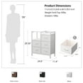 thumbnail image 3 of TYDIMOR 5 Drawer Fabric Dresser for Bedroom, White Chest for Closet & Living Room, Ideal for Adults, 3 of 7
