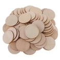 thumbnail image 2 of segolike 100 Pcs Formes Rondes en Bois Non Finies Plaque d'Embellissement pour Mariage DIY, 2 of 7