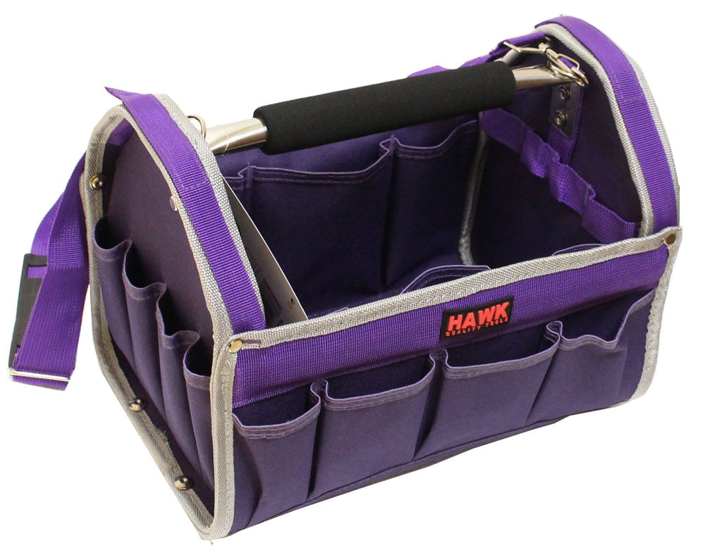 Pack of: 1 Pretty Purple Tool Carry-All With Silver-GrayTrim AB73-13W-VLT 