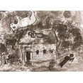 thumbnail image 2 of Marc Chagall "Le Soir Au VIllage" Newly CUSTOM FRAMED Art Generic, 2 of 3